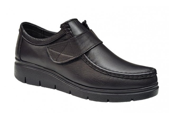 Pantofi dama casual din piele naturala negru box SCAI GKR33N
